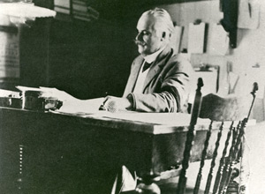 Photo prise le 5 mars 1907 par lord Grey, gouverneur général du Canada au cours d'une visite de la Caisse populaire de Lévis